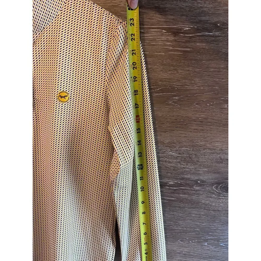 Wolsey women golf shirt sz XL long sleeves pearl button stretchy